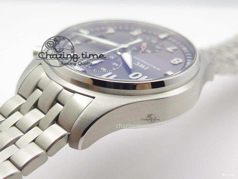 MIROTIME 0413 Pilot Spitfire Chrono ZF Best Edition Gray Dial On SS Bracelet A WrinkleFree 7357